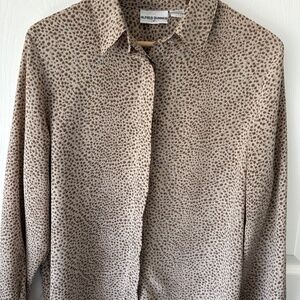 Alfred Dunner animal print blouse size 12
